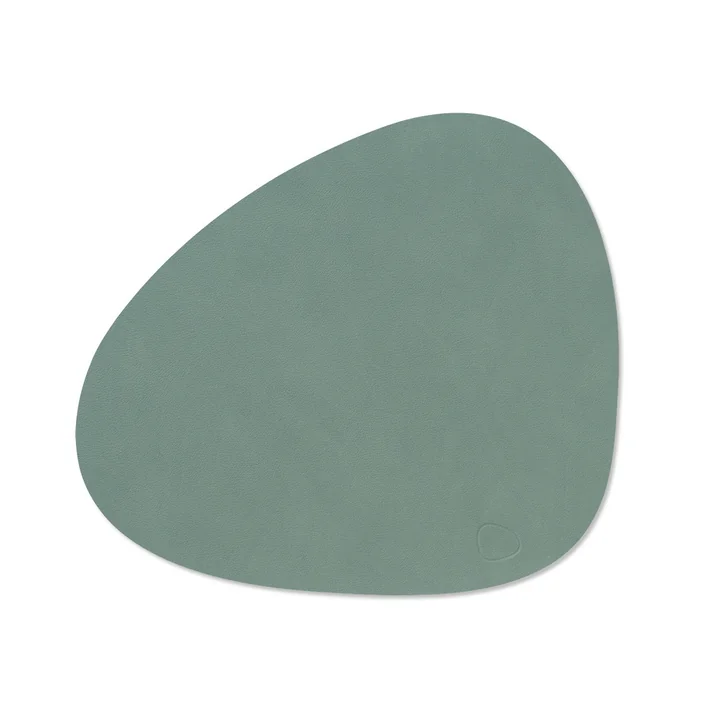 Placemat Curve M, 31 x 35 cm, Nupo pastelgroen van Lind DNA