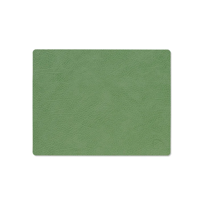 Placemat Square M, 3 4. 5 x 2 6. 5 cm, Hippo forest green van Lind DNA