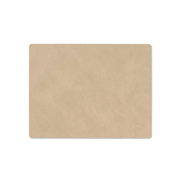 Placemat Square M, 3 4. 5 x 2 6. 5 cm, Nupo zand van Lind DNA
