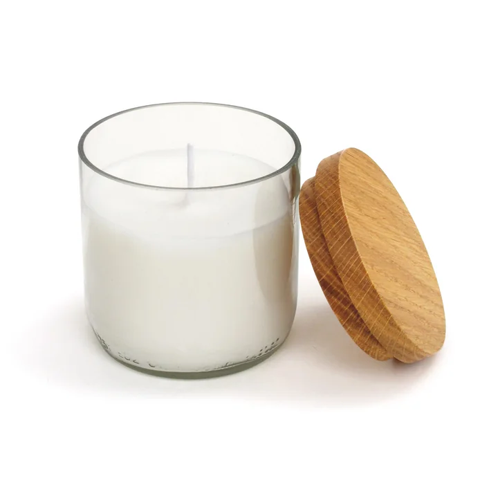 side by side - Kaars in glas, Ø 7,5 cm, helder