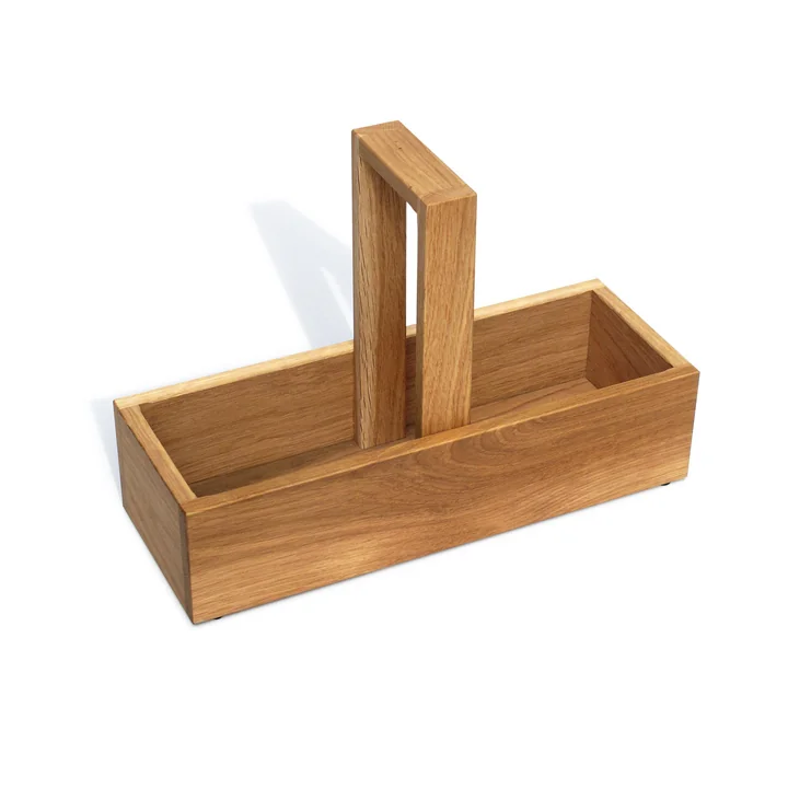 side by side - Tafel met azijnolie, 29 x 10,5 cm, geolied eikenhout