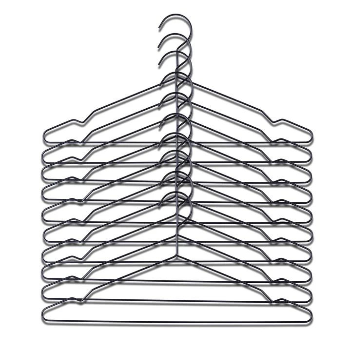 HAY - Kleerhanger ophangen, zwart (10 stuks)