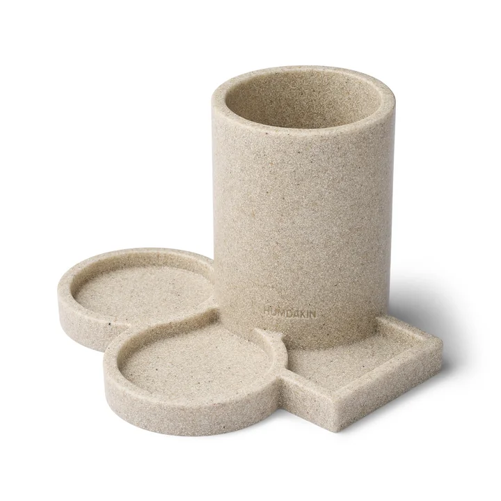 Humdakin - Zandstenen gootsteenopberger met 4 planken, naturel