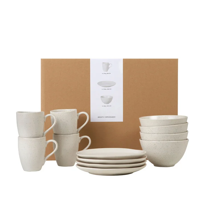 Broste Copenhagen - Nordic Vanilla Servies ontbijtset, roomwit