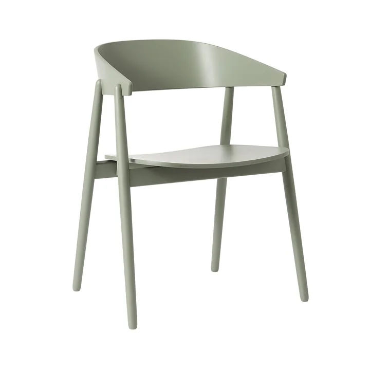 Andersen Furniture - AC2 Stoel, beuken / groen RAL 7033 gelakt
