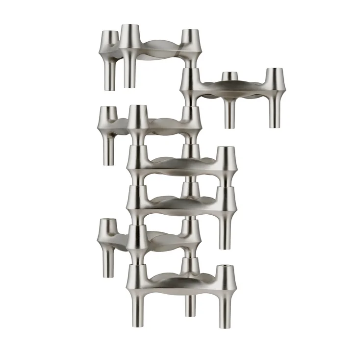 Stoff Nagel - BMF kandelaar, geborsteld chroom