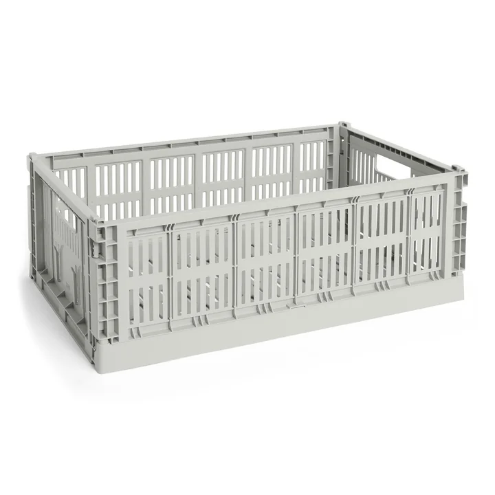 HAY - Colour Crate Mand L, 53 x 34,5 cm, grijs, recycled