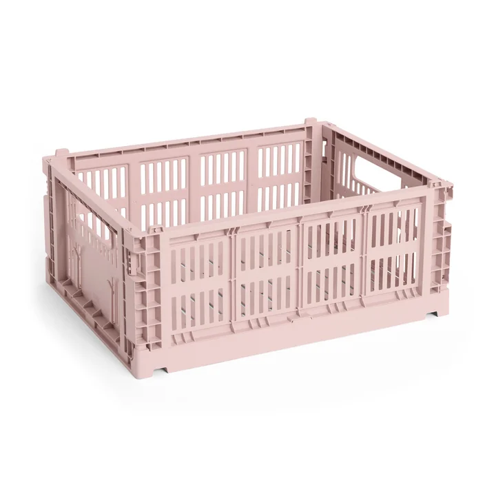 HAY - Colour Crate mand M, 34,5 x 26,5 cm, blush, gerecycled