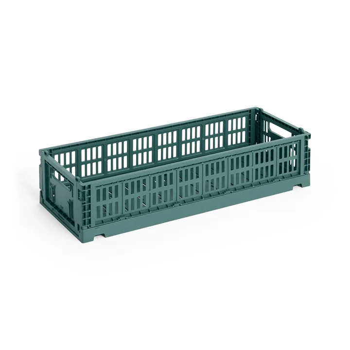 HAY - Kleur Kratmand Mini Oblong, donkergroen, gerecycled