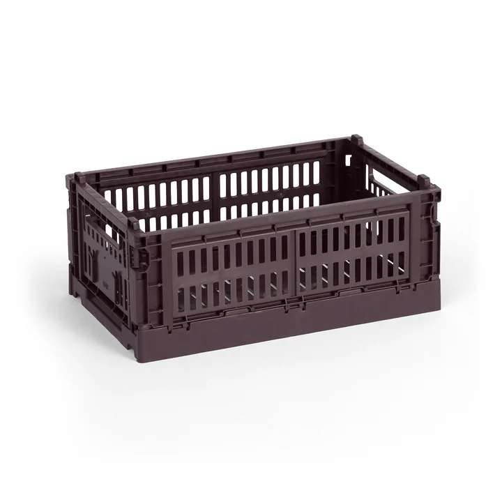 HAY - Colour Crate Mand S, 26,5 x 17 cm, bordeaux, recycled