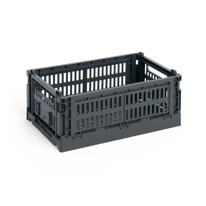 HAY - Colour Crate Mand S, 26,5 x 17 cm, houtskool, recycled