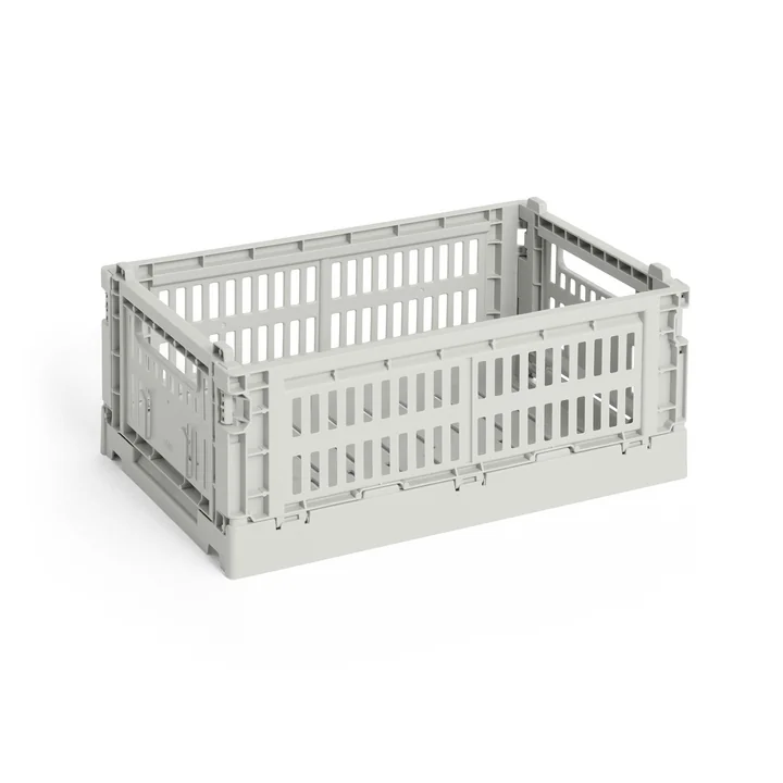 HAY - Colour Crate Mand S, 26,5 x 17 cm, grijs, recycled