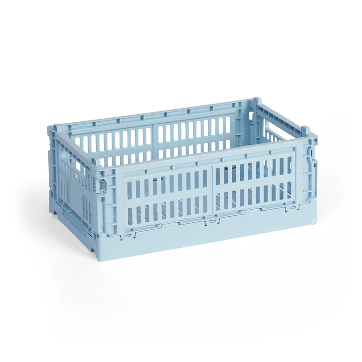 HAY - Colour Crate Mand S, 26,5 x 17 cm, zacht blauw, recycled