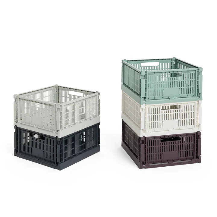 HAY - Colour Crate Vierkante M mand, 29,5 x 29,5 cm, gerecycled