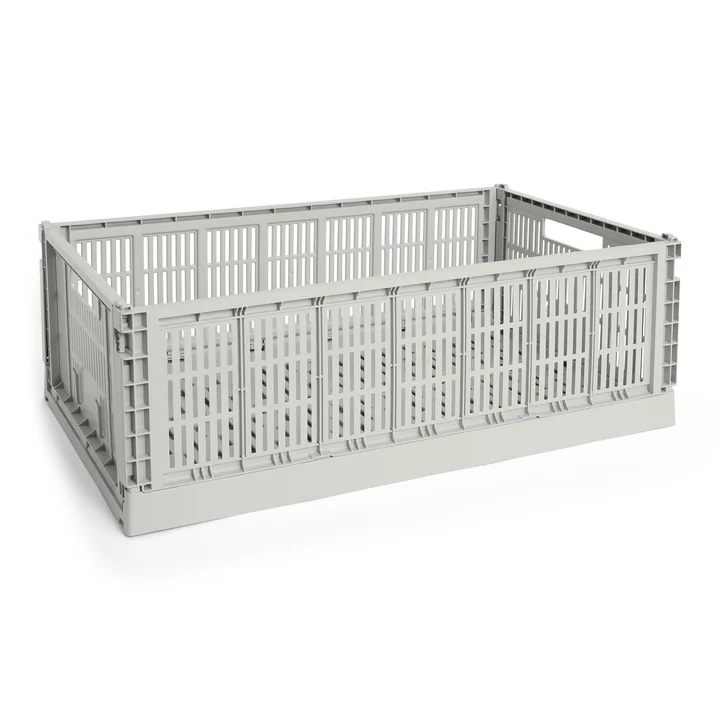 HAY - Colour Crate Mand XL, 68 x 42 cm, grijs, recycled