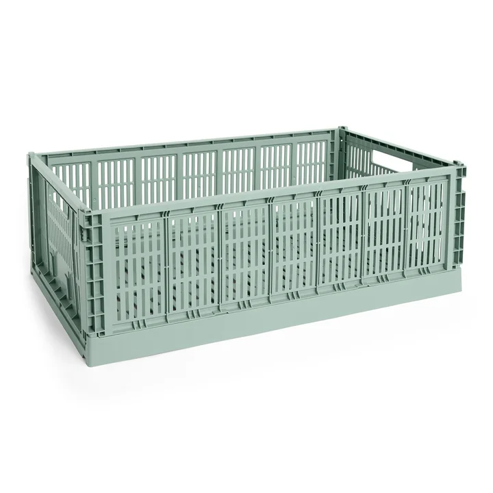 HAY - Colour Crate Mand XL, 68 x 42 cm, saliegroen, recycled