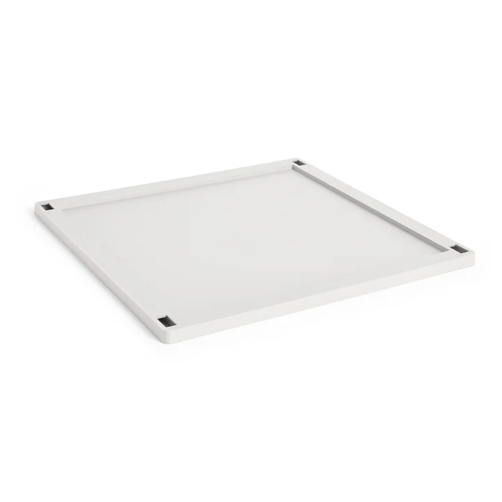 HAY - Kleur Krat Vierkant deksel L, kunststof, gebroken wit