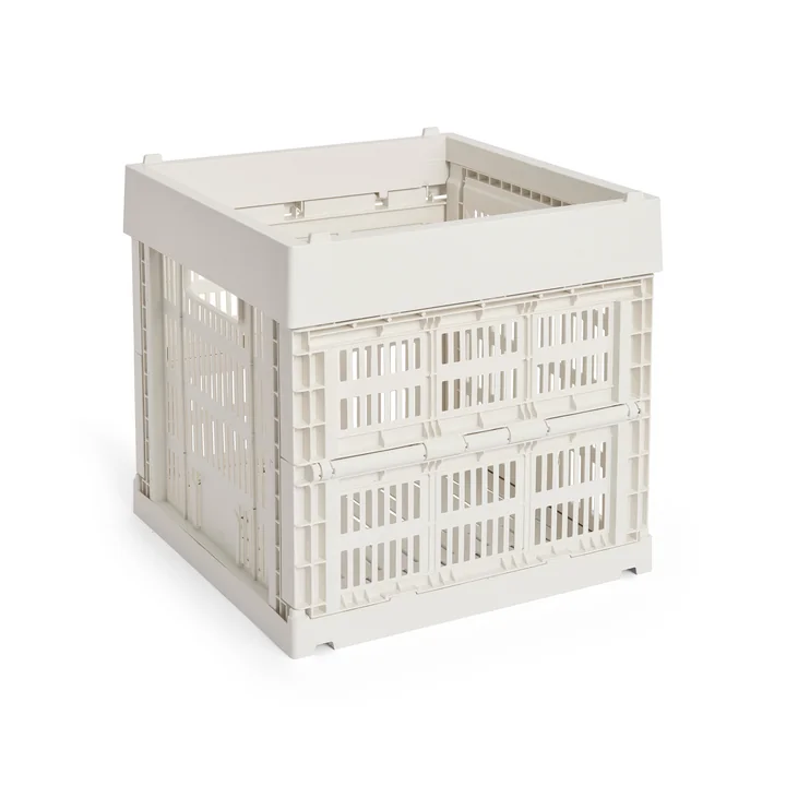 HAY - Colour Crate mand Cube, 29,5 x 29,5 cm, gebroken wit, gerecycled