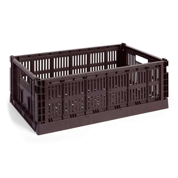 HAY - Colour Crate Mand L, 53 x 34,5 cm, bordeaux, recycled