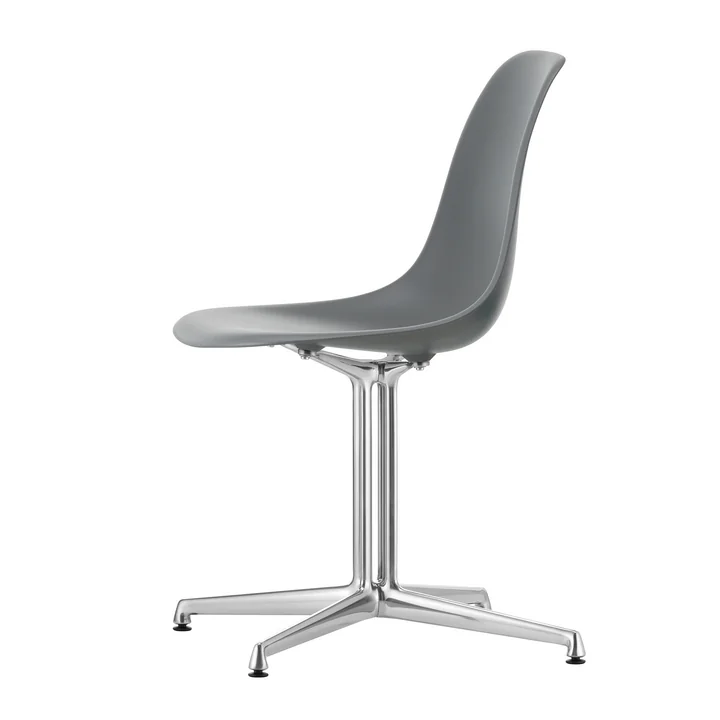 Vitra - Eames Plastic Side Chair DSL RE, gepolijst / granietgrijs
