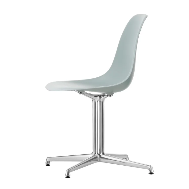 Vitra - Eames Plastic Side Chair DSL RE, gepolijst / lichtgrijs