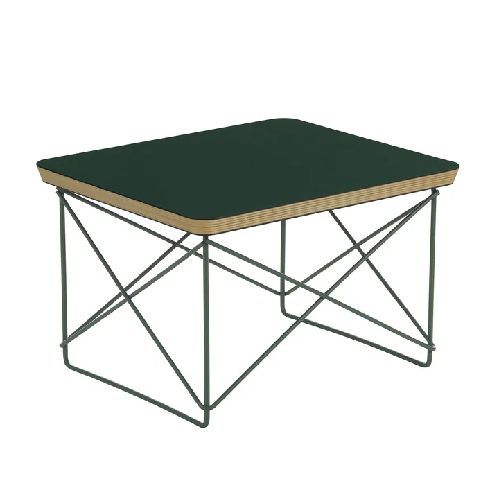 Vitra - Eames Occasional Table LTR , linoleum jade / zeeschuimgroen