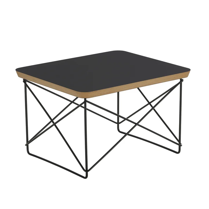 Vitra - Eames Occasional Table LTR , HPL zwart / basic donker