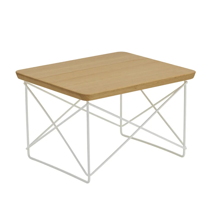 Vitra - Eames Occasional Table LTR , kastanje/wit