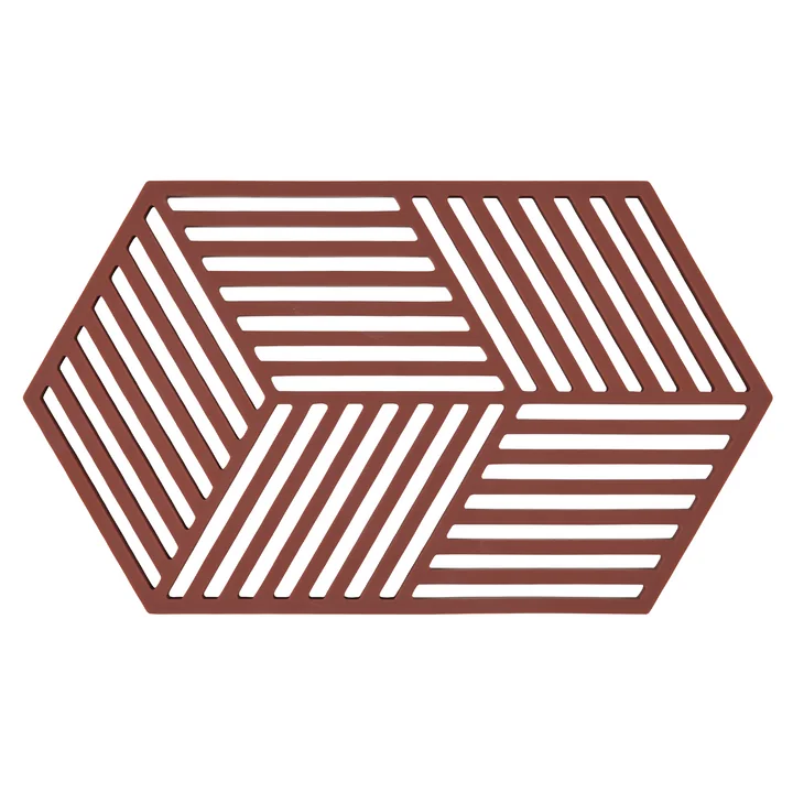 Zone Denmark - Hexagon Onderzetter groot, bordeaux