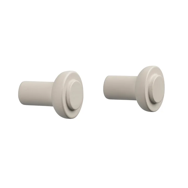 Zone Denmark - Sensu Kapstokhaak Ø 2,5 cm, zand (set van 2)