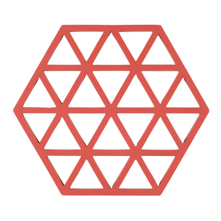 Zone Denmark - Triangle Onderzetter, 16 x 14 cm, gebrand rood