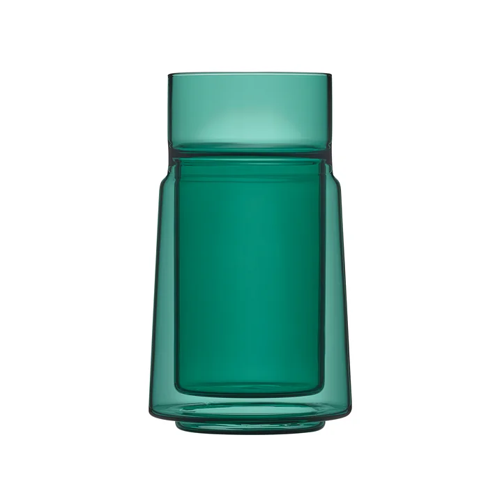 Jacob Jensen - Thermo dubbelwandig glas, groot, 33 cl, groen