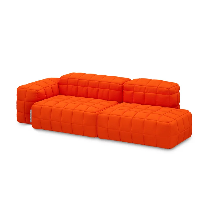 OUT Objekte unserer Tage - Henn Sofa 10, 245 x 105 cm, puur oranje (Vidar 4 0542 van Kvadrat / Raf Simons)