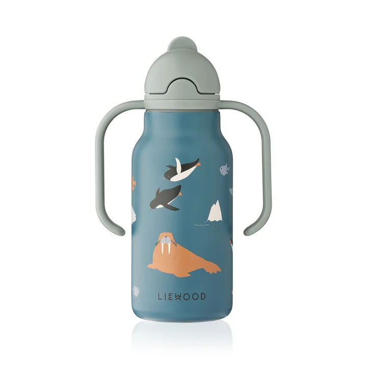 LIEWOOD - Kimmie bedrukte fles, 250 ml, Arctic / ocean view