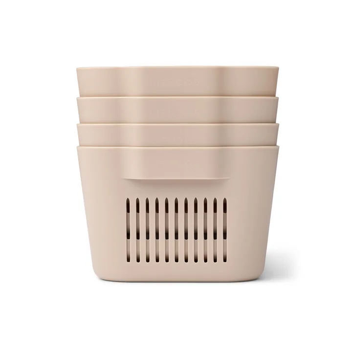 LIEWOOD - Makeeva opbergdoos, mini, zandkleurig (set van 4)