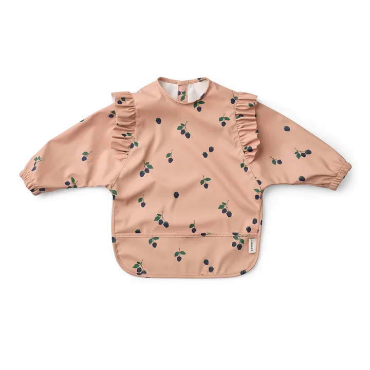 LIEWOOD - Merle Ruffle cape slabbetje, bes / blauw pale tuscany