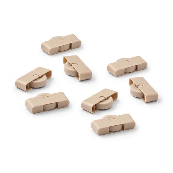 LIEWOOD - Weston wielen voor onderbedbox, M, zandkleurig (set van 8)