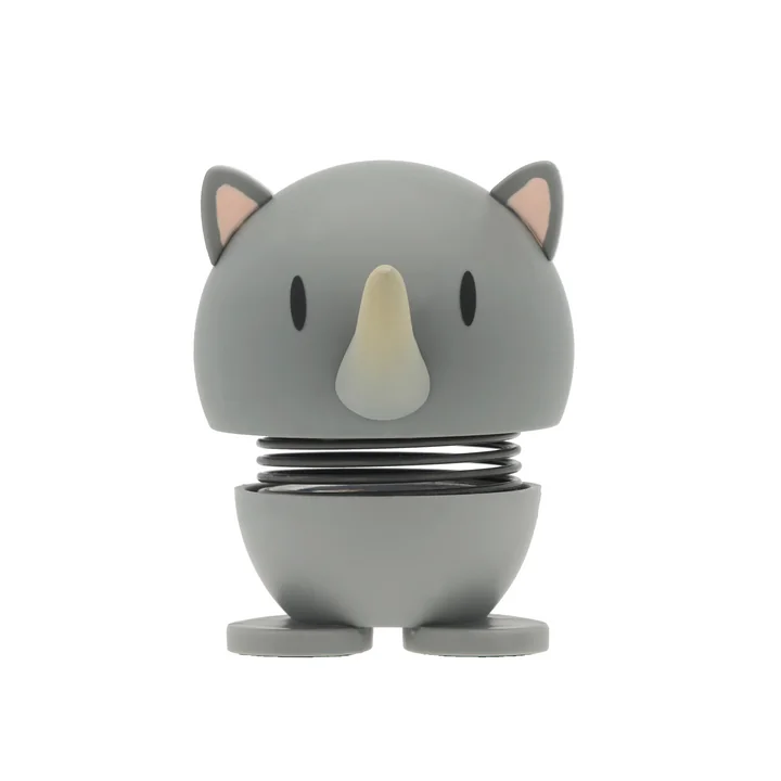 Hoptimist - Zachte neushoorn, klein, grijs