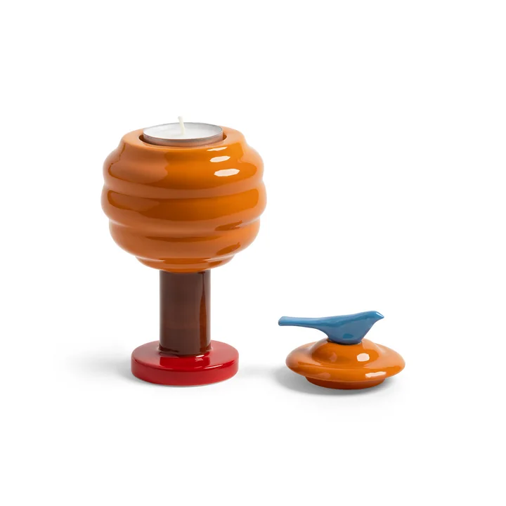 en klevering - Haines Theelichthouder, H 18 cm, herfst