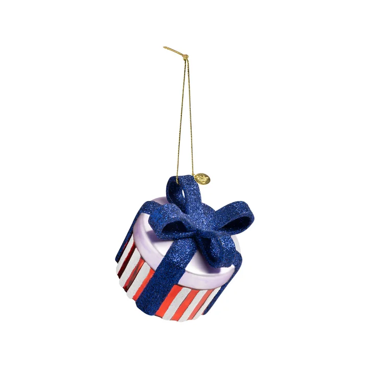 & klevering - Geschenkornamenten, rood / veelkleurig