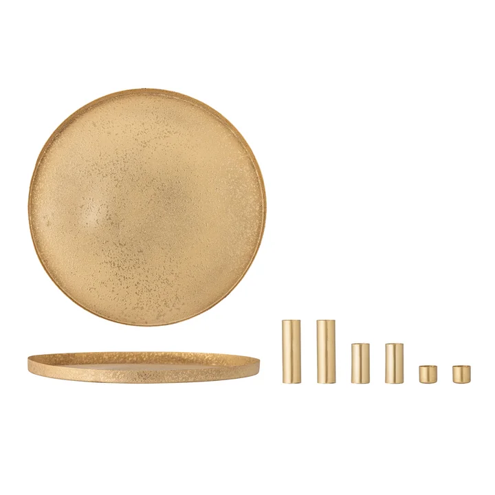 Bloomingville - Maxime Kaarshouder, Ø 30 x H 8 cm, goud