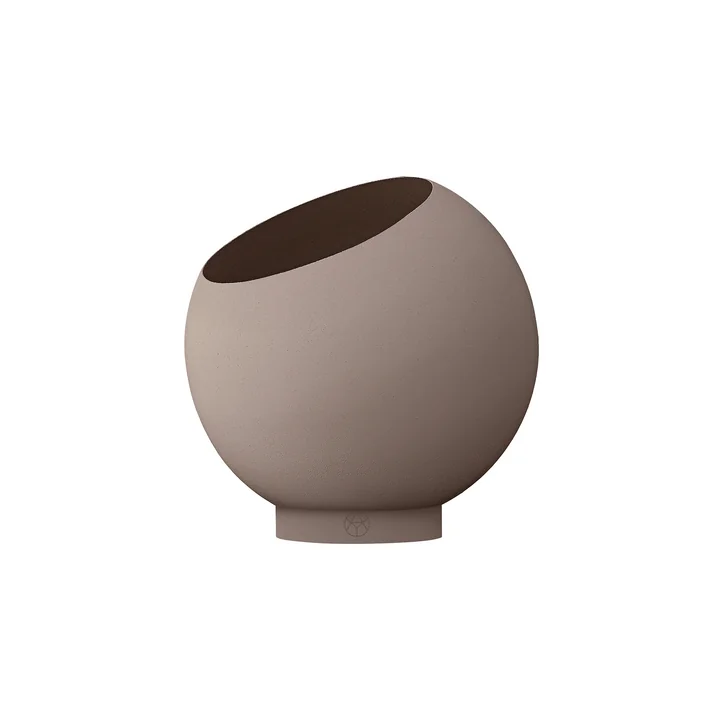 AYTM - Globe Bloempot, Ø 21 x H 18,8 cm, taupe / taupe