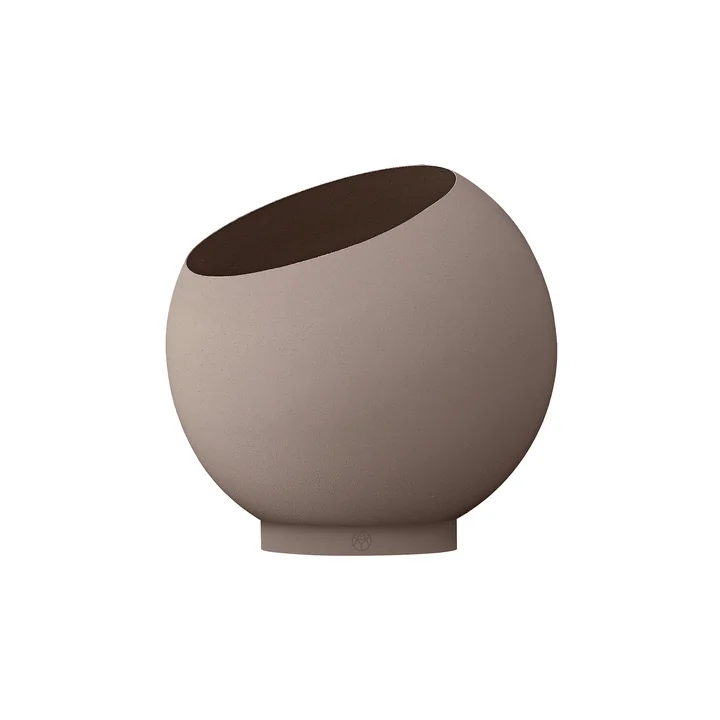 AYTM - Globe Bloempot, Ø 30 x H 26,6 cm, taupe / taupe