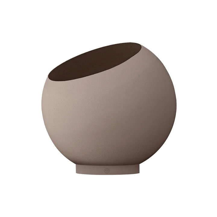AYTM - Globe Bloempot, Ø 37 x H 32,2 cm, taupe / taupe