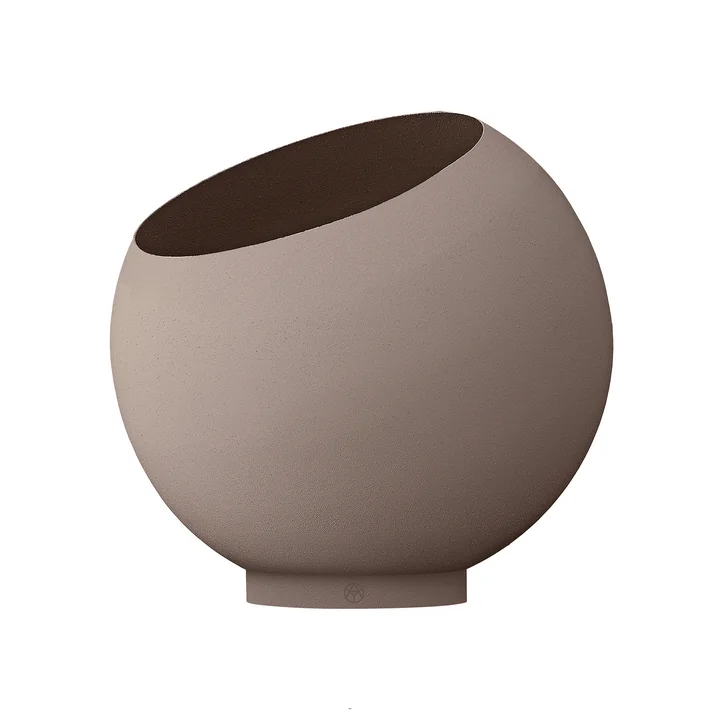 AYTM - Globe Bloempot, Ø 43 x H 37,4 cm, taupe / taupe