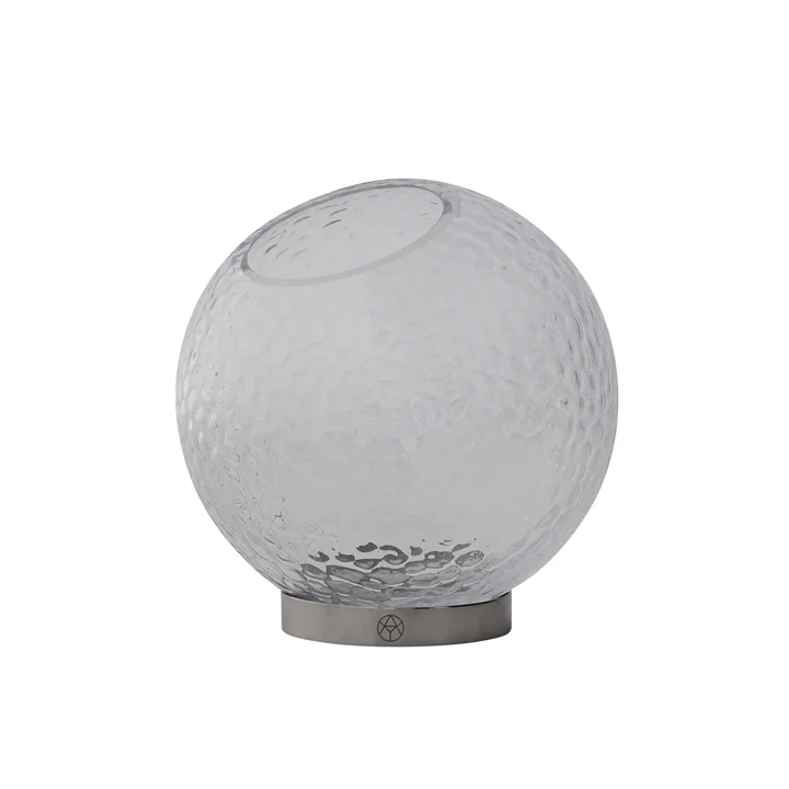 AYTM - Globe Bubbles vaas Ø 17 cm, helder / zilver