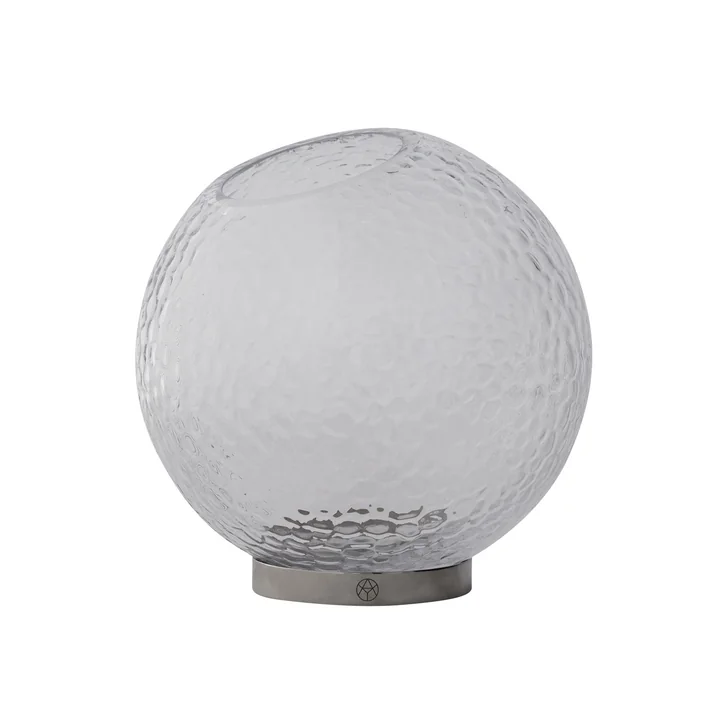 AYTM - Globe Bubbles vaas Ø 21 cm, helder / zilver