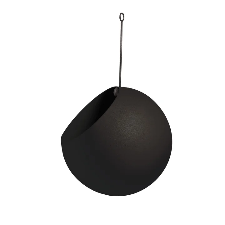 AYTM - Globe Hangende bloempot Ø 17 cm, zwart / zwart