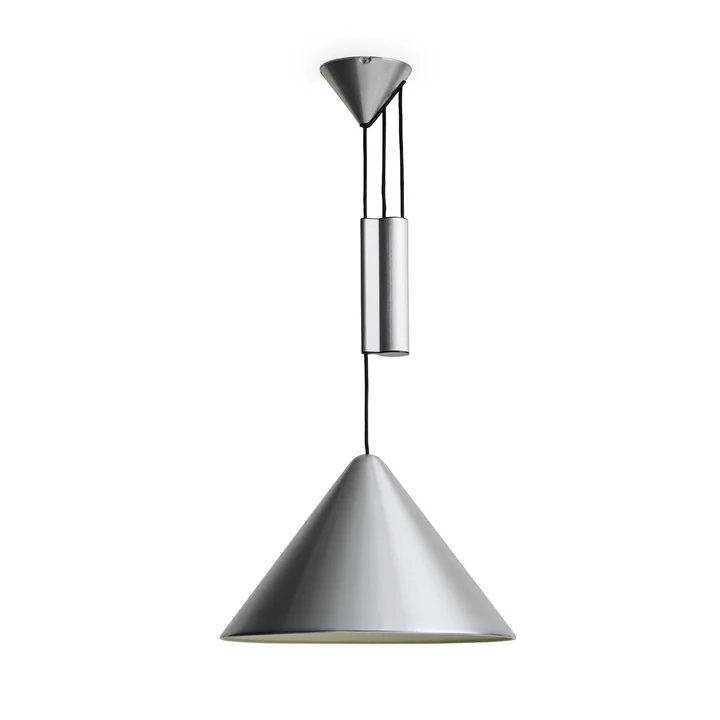 HAY - Compass Hanglamp, Ø 43 cm, in hoogte verstelbaar, geborsteld aluminium