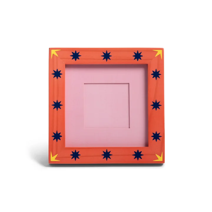 & klevering - Patch fotolijst, 14 x 14 cm, sterren, veelkleurig